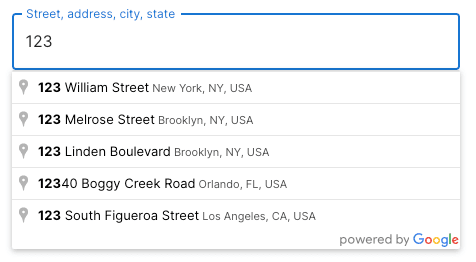 Working autocomplete suggestions